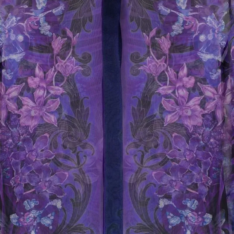 VERSACE Floral Printed Button Up Shirt-5