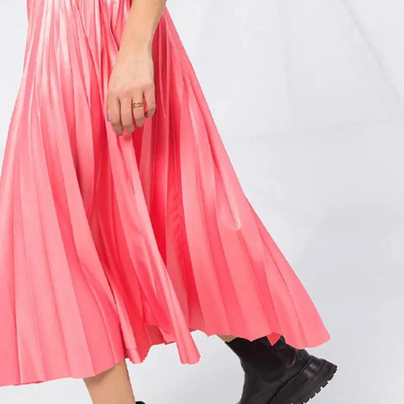 Givenchy Logo Trim Pleated Skirt-5
