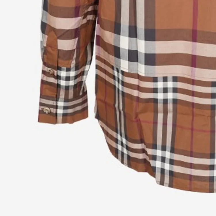 Burberry Tartan Motif Cotton Shirt-5