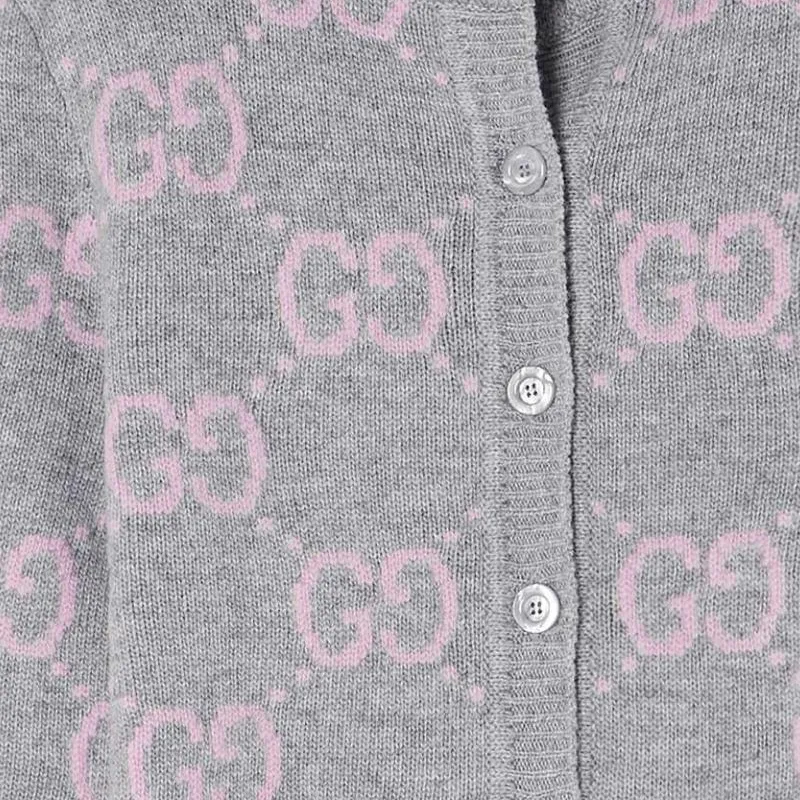 GUCCI Gg Knit Button Up Cardigan-6