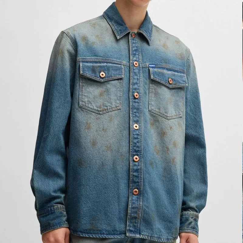 HUGO BOSS Denim Jacket Men's Dark Blue-2