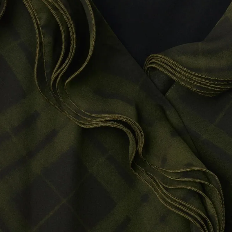 Burberry Checked Silk Dress-4