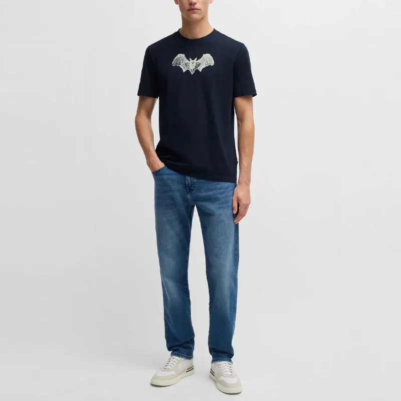 HUGO BOSS Seasonal print Cotton T shirt-1