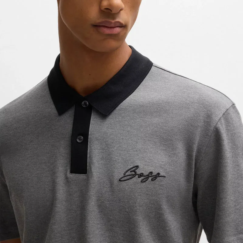 HUGO BOSS Polo Shirt Men's Gray-4
