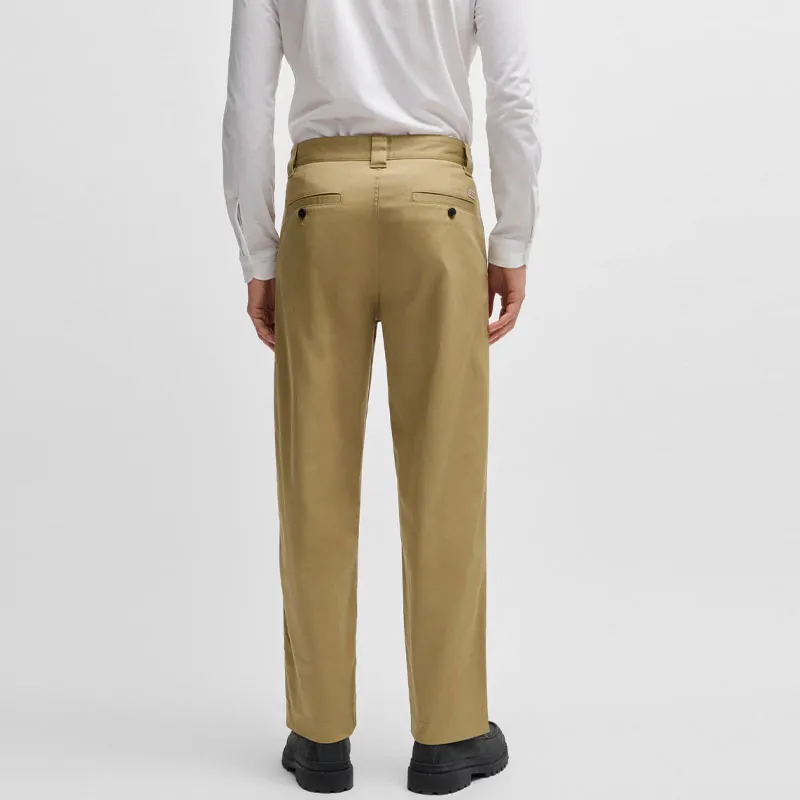 HUGO BOSS Casual Pants Loose Fit Style Men's Yellow-3