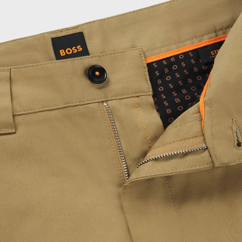 HUGO BOSS Casual Pants Loose Fit Style Men's Yellow-5