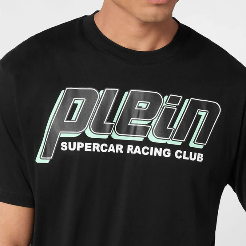PHILIPP PLEIN Racing Club Crewneck Jersey T Shirt-4
