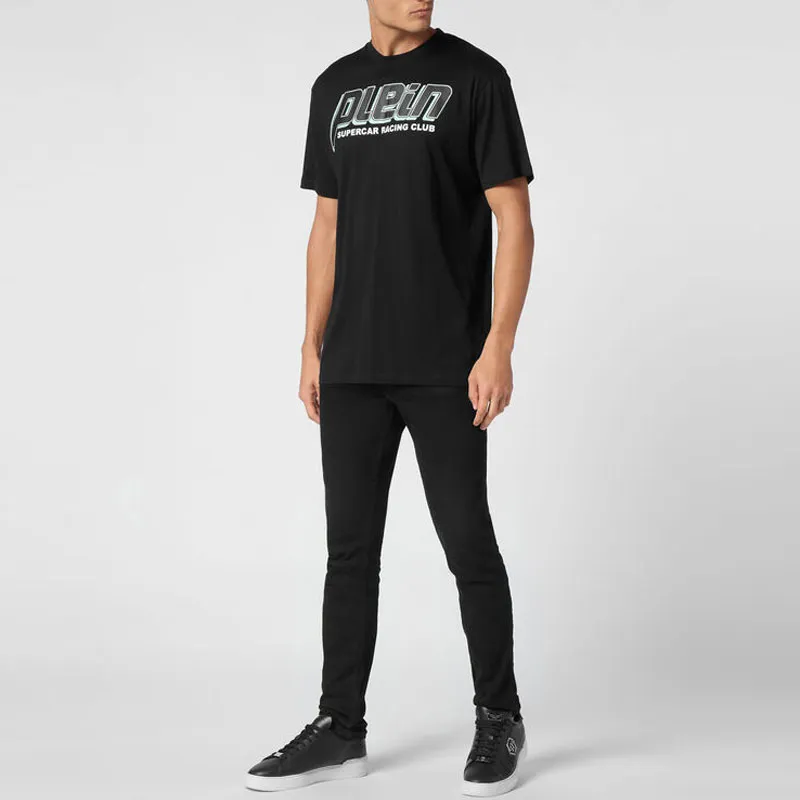 PHILIPP PLEIN Racing Club Crewneck Jersey T Shirt-1