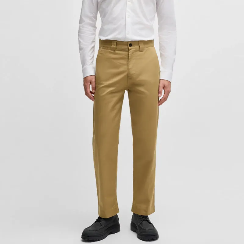 HUGO BOSS Casual Pants Loose Fit Style Men's Yellow-2