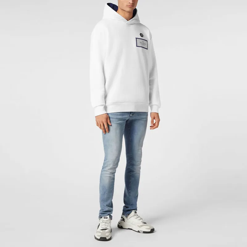PHILIPP PLEIN Logo Plaque Long Sleeved Hoodie-3