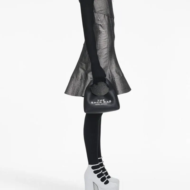 MARC JACOBS The Mini Logo Patch Sack Bag-4