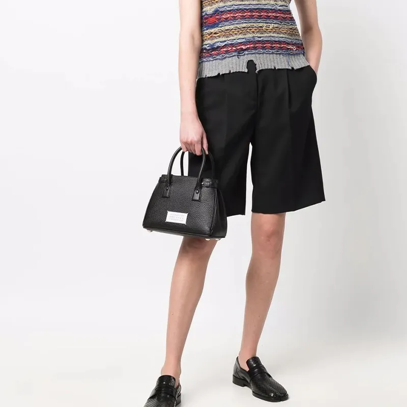Maison Margiela 5AC Calfskin Shoulder Bag, Crossbody Bag, Handbag Women's Black-4