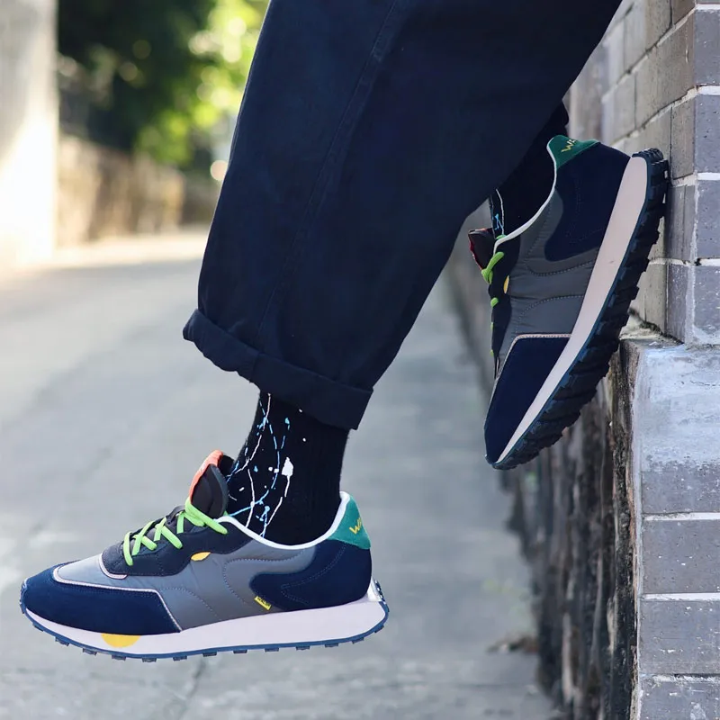 Norman Walsh Slip Resistant Lightweight Breathable Warm Low Top Casual Shoes Unisex Dark Blue-6