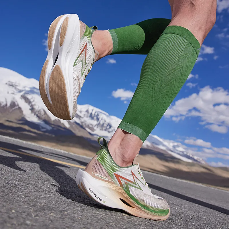 361° Fly Burn 2.5 Cushioning Anti-Slip Wear-Resistant Breathability Low-Top Running Shoes Unisex Beige Green-5