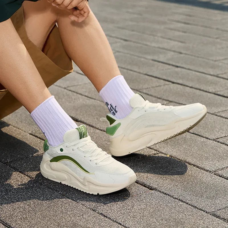 361° Yunshu 4.0 Anti Slip Wear Resistant Low Top Casual Shoes Men's White Green-7