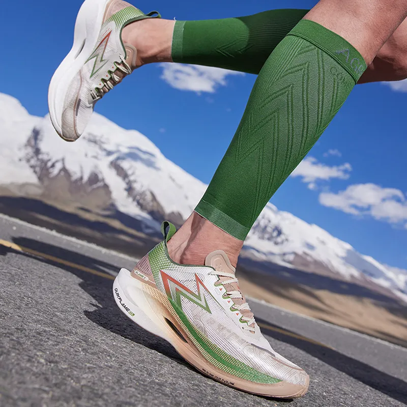 361° Fly Burn 2.5 Cushioning Anti-Slip Wear-Resistant Breathability Low-Top Running Shoes Unisex Beige Green-10