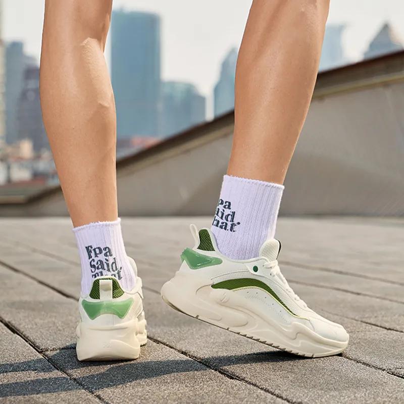 361° Yunshu 4.0 Anti Slip Wear Resistant Low Top Casual Shoes Men's White Green-9