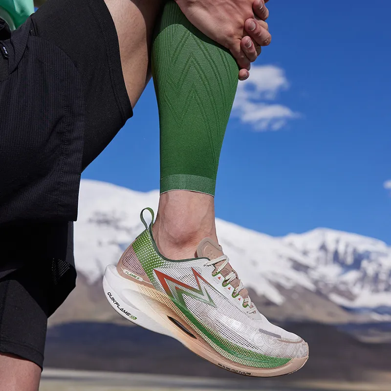 361° Fly Burn 2.5 Cushioning Anti-Slip Wear-Resistant Breathability Low-Top Running Shoes Unisex Beige Green-8