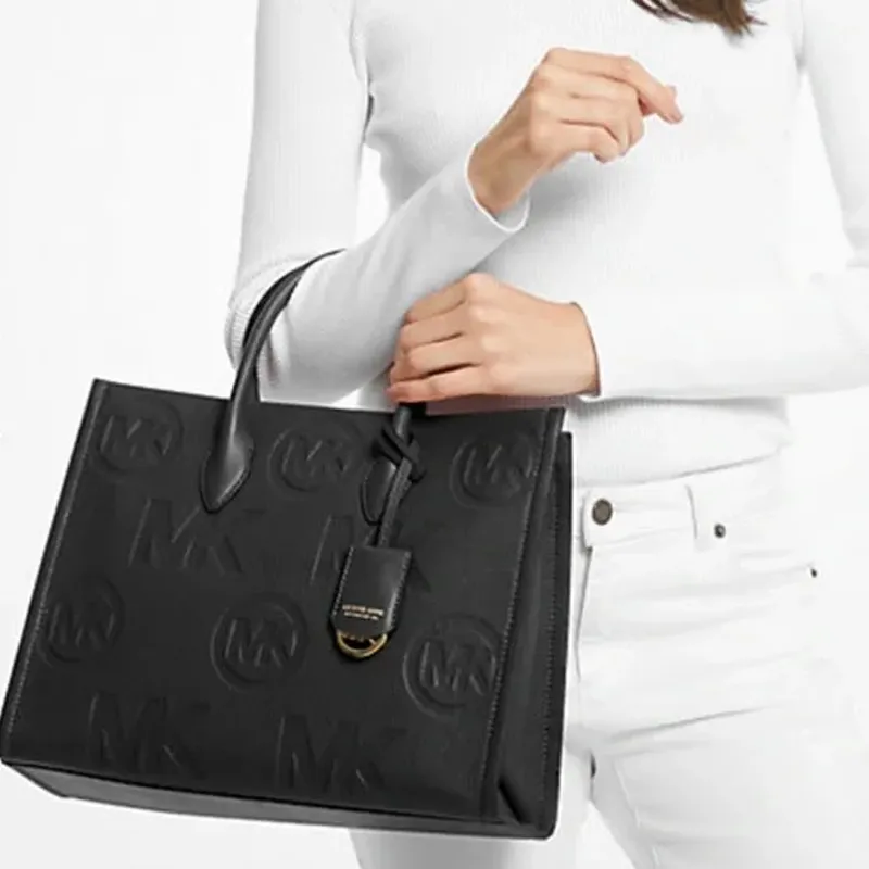 MICHAEL KORS Mirella Cow Leather Shoulder Bag, Crossbody Bag Mini Women's Black-3