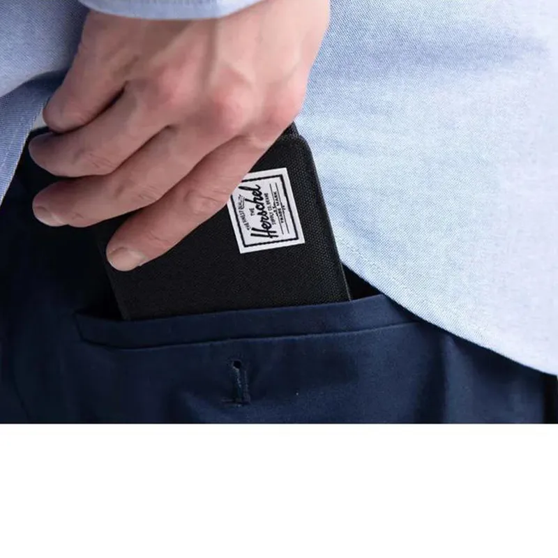 Herschel Polyester Wallet Regular Unisex Black-4