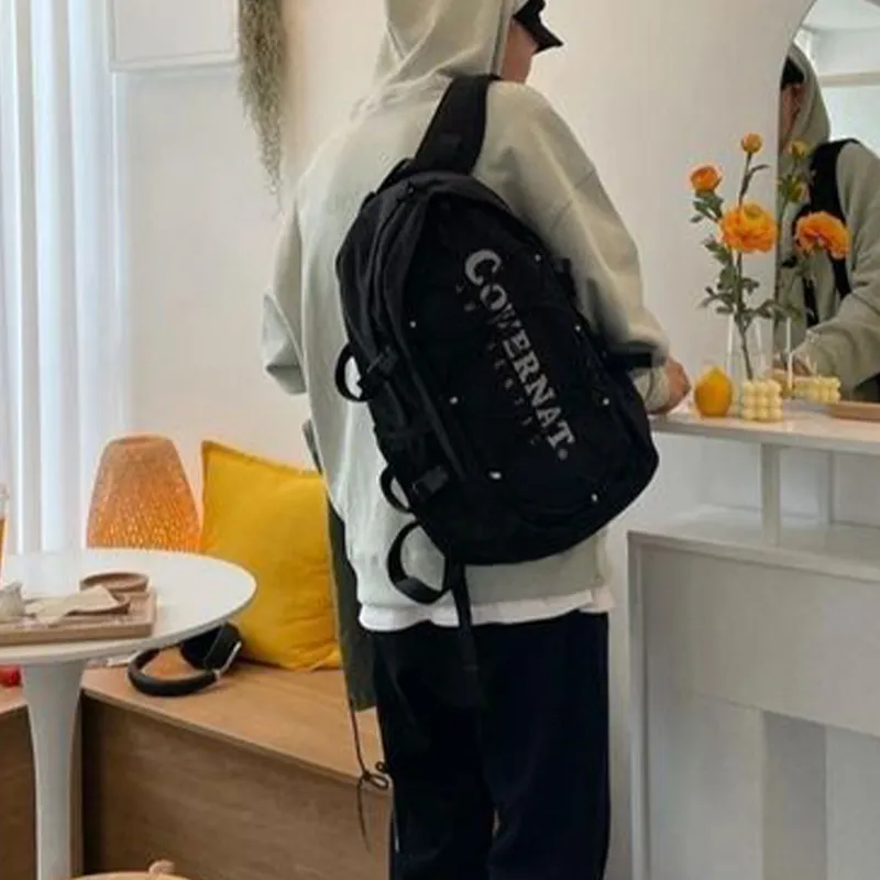 COVERNAT Polyester Backpack Tubas Unisex Black-3