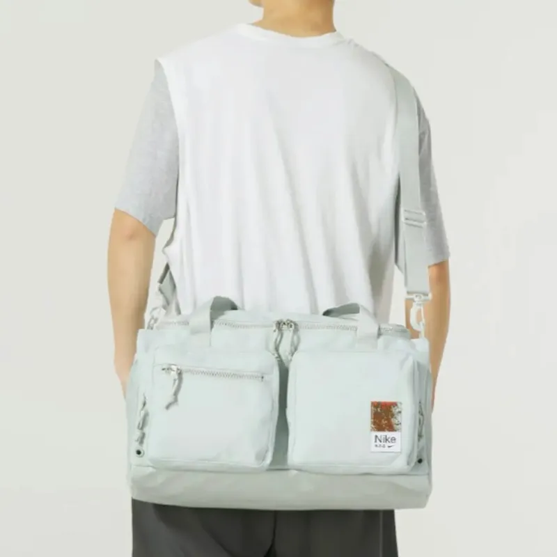 Nike Fabric Shoulder Bag Crossbody Bag Handbag Regular Unisex Gray-3