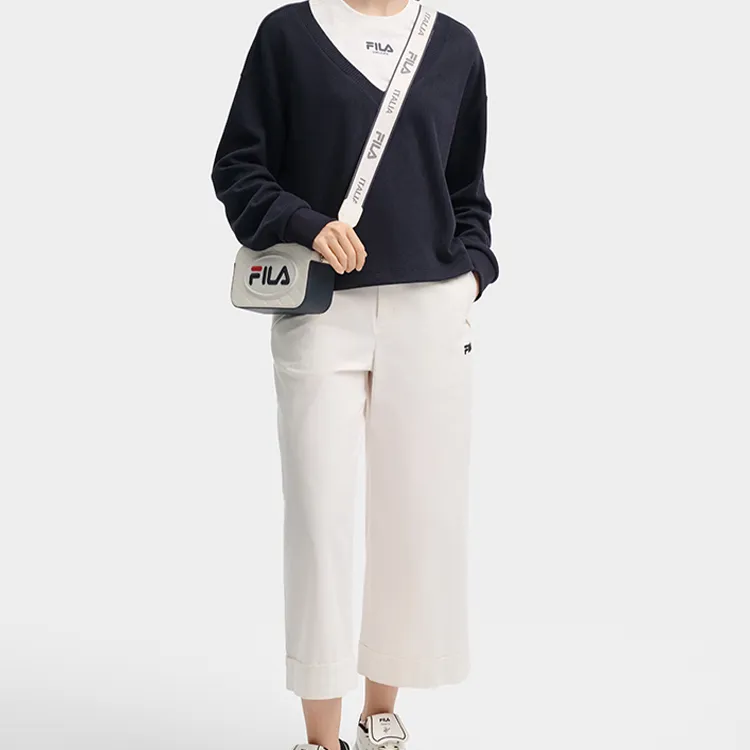 FILA Polyurethane With PU And Synthetic Leather Shoulder Bag, Crossbody Bag Extra Small Women's Ice Cream-4
