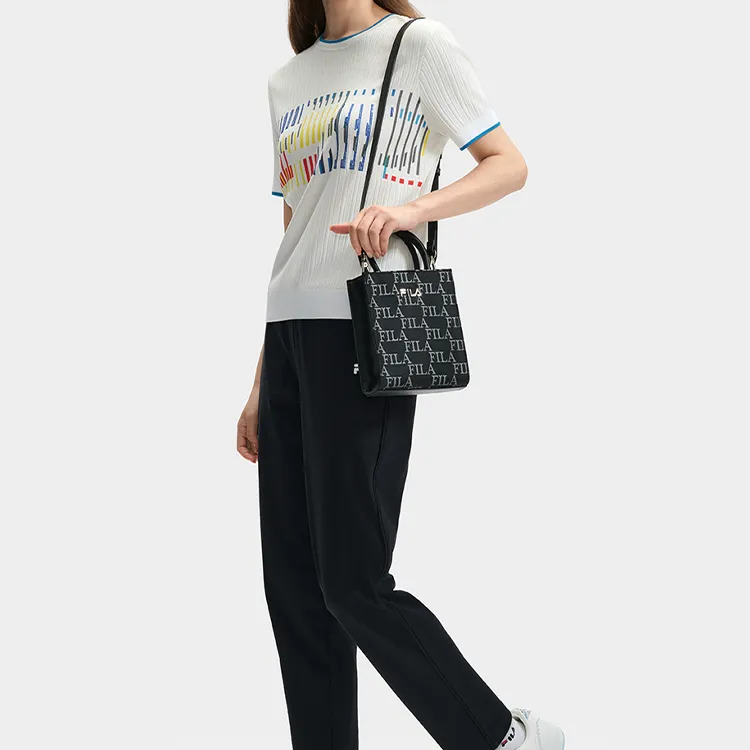 FILA Fabric Handbag Extra Small Women's Jet Black-4