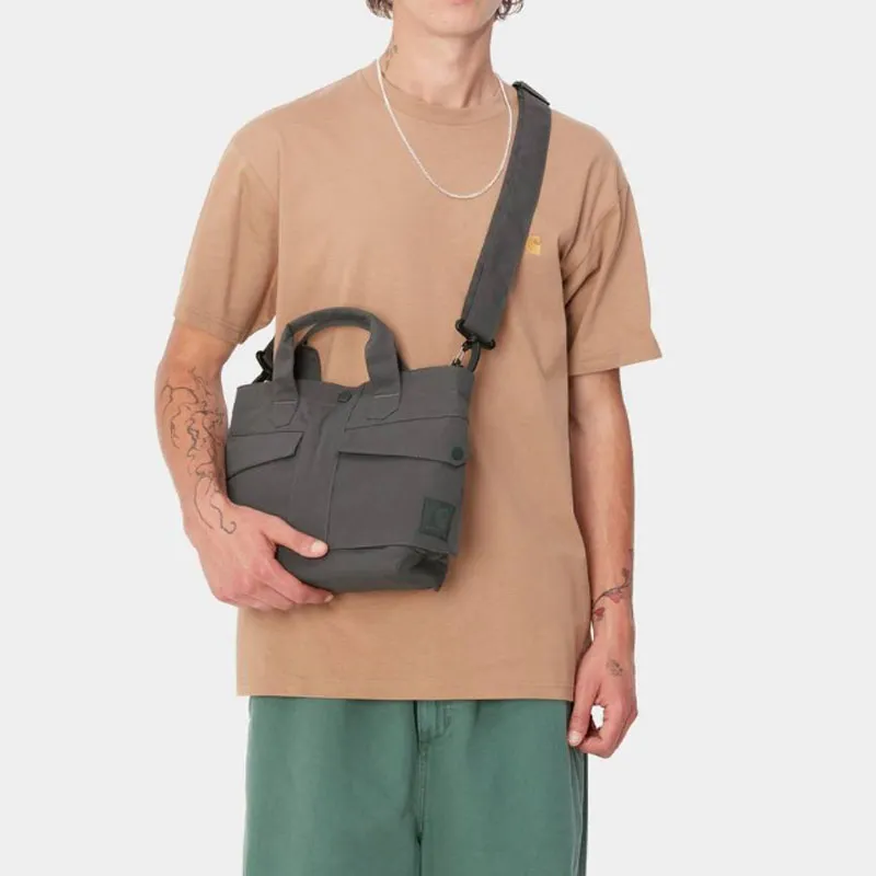 Carhartt WIP Polyester Portable Crossbody Bag, Shoulder Bag Regular Unisex Graphite-4