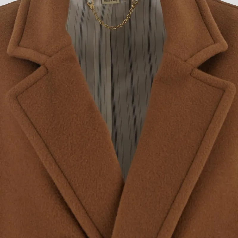 GUCCI Double-Breasted Long-Sleeved Coat-4