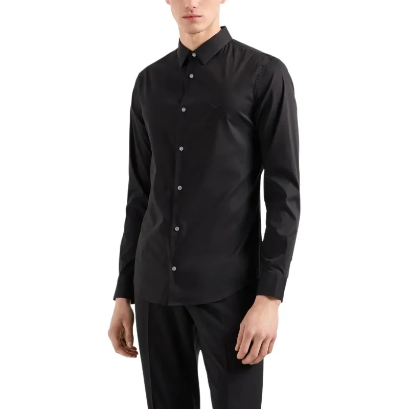 EMPORIO ARMANI Stretch Nylon blend Shirt-4