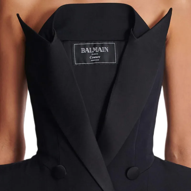 BALMAIN Wool Blazer Mini Dress-5