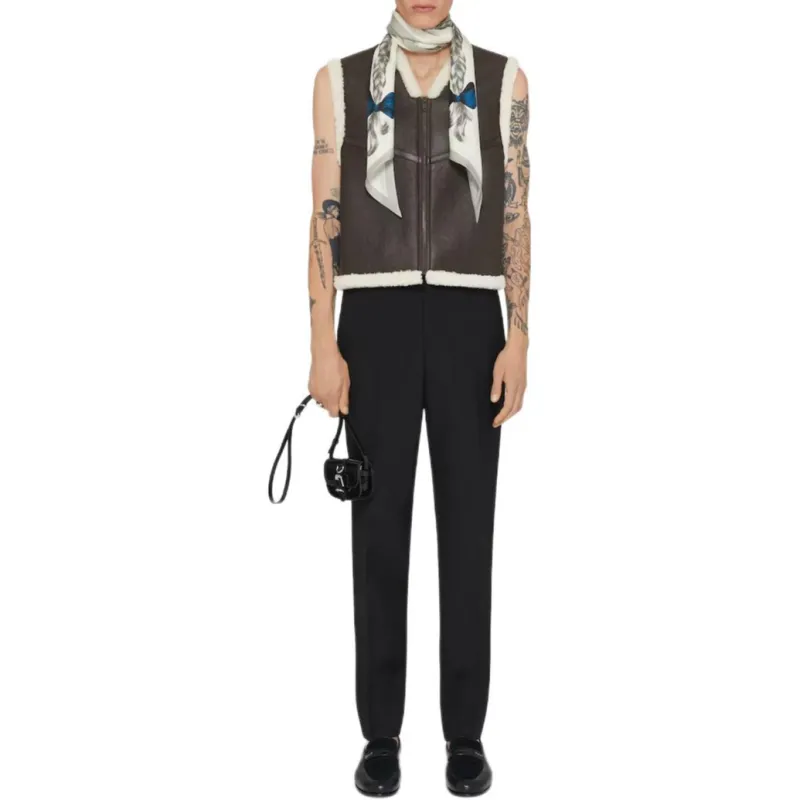 Givenchy Mixed Material Gilet-1