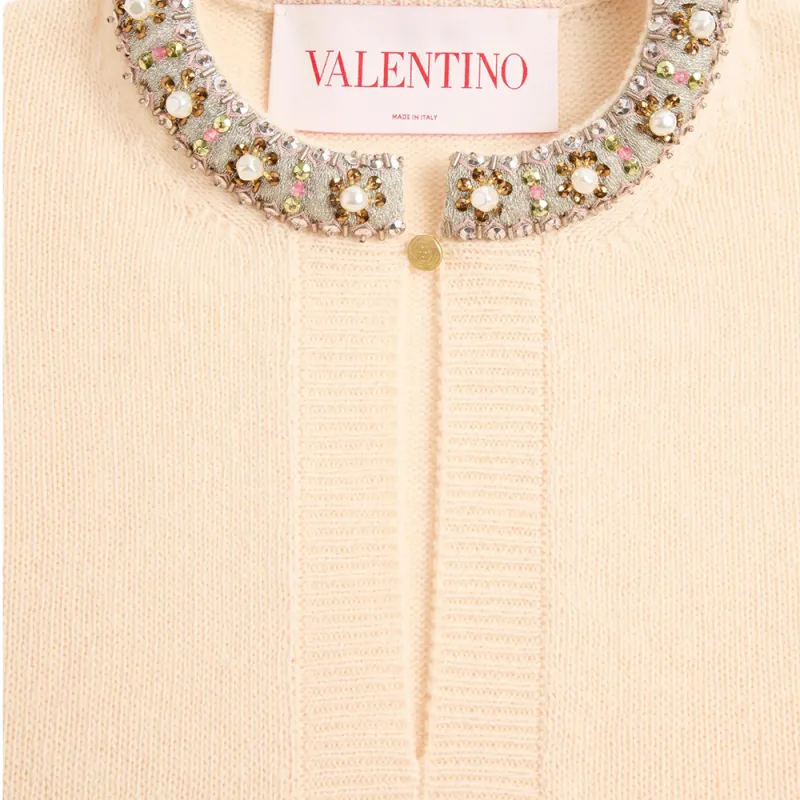 Valentino Embellished Long Sleeved Jumper-6