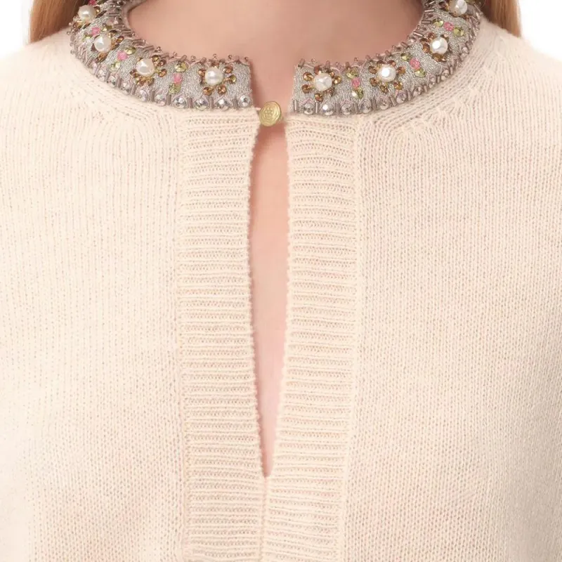 Valentino Embellished Long Sleeved Jumper-5