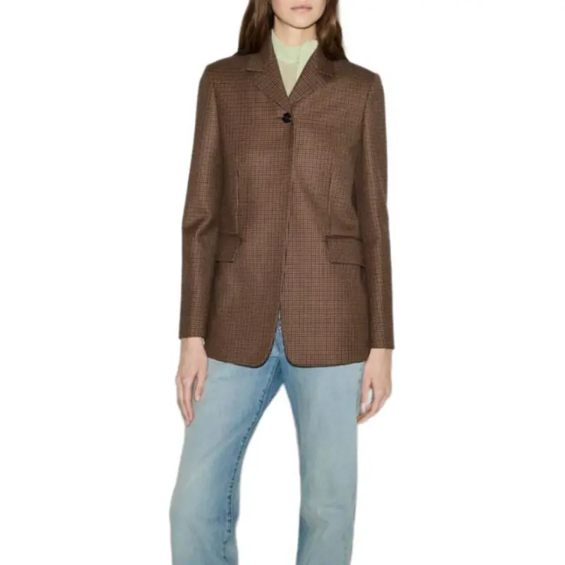 GUCCI SS25 Jackets Coats Women's Beige Brown-1
