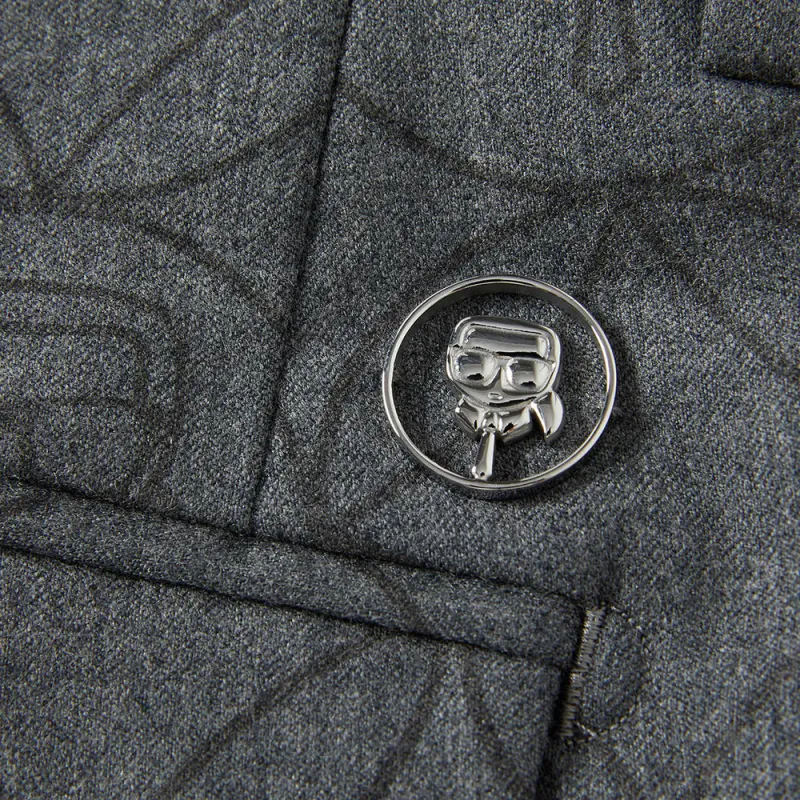 KARL LAGERFELD FW24 Suit Trouser Men's Dark Gray-2