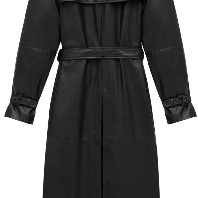 SAINT LAURENT Leather Jacket Women's Black-3