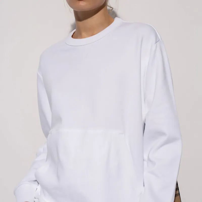 Burberry Bailey Check Panel Sweater 'White'-4