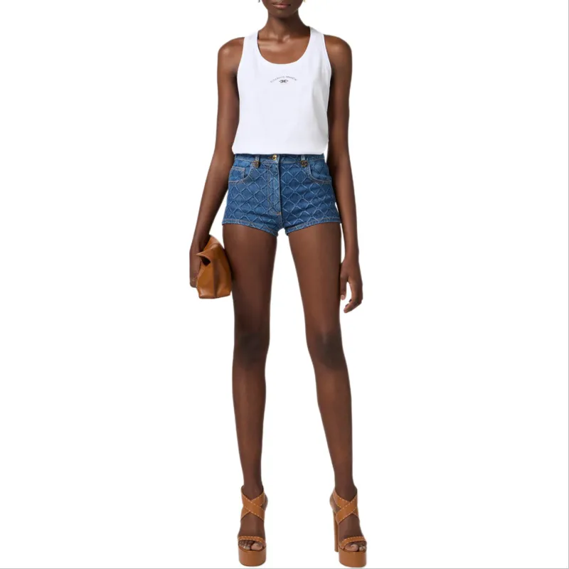 Elisabetta Franchi Logo plaque Shorts-1
