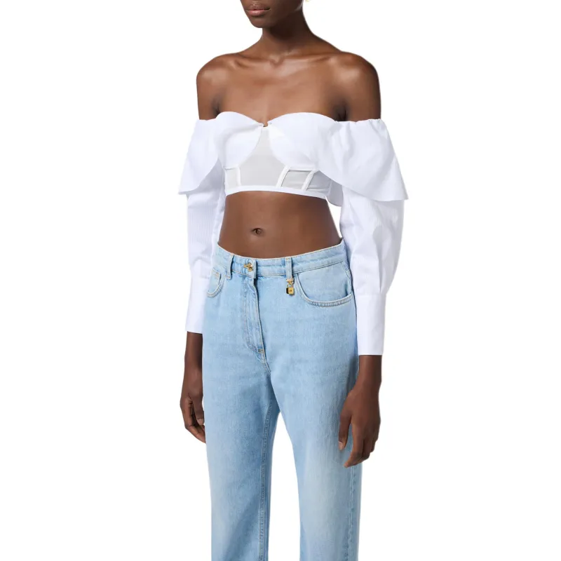 Elisabetta Franchi Cropped Shirt-3