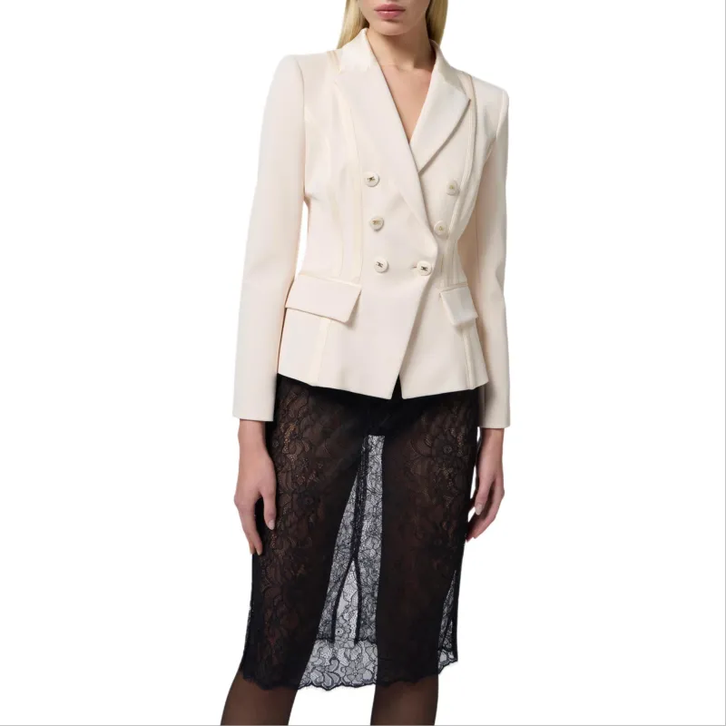 Elisabetta Franchi Satin Detailed Jacket-3