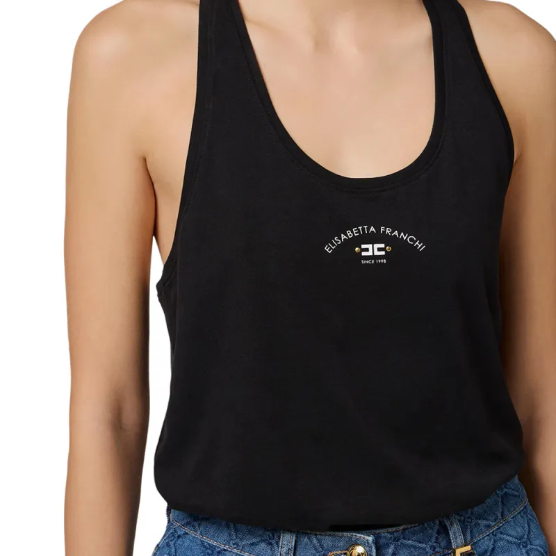 Elisabetta Franchi Logo print Tank Top-2
