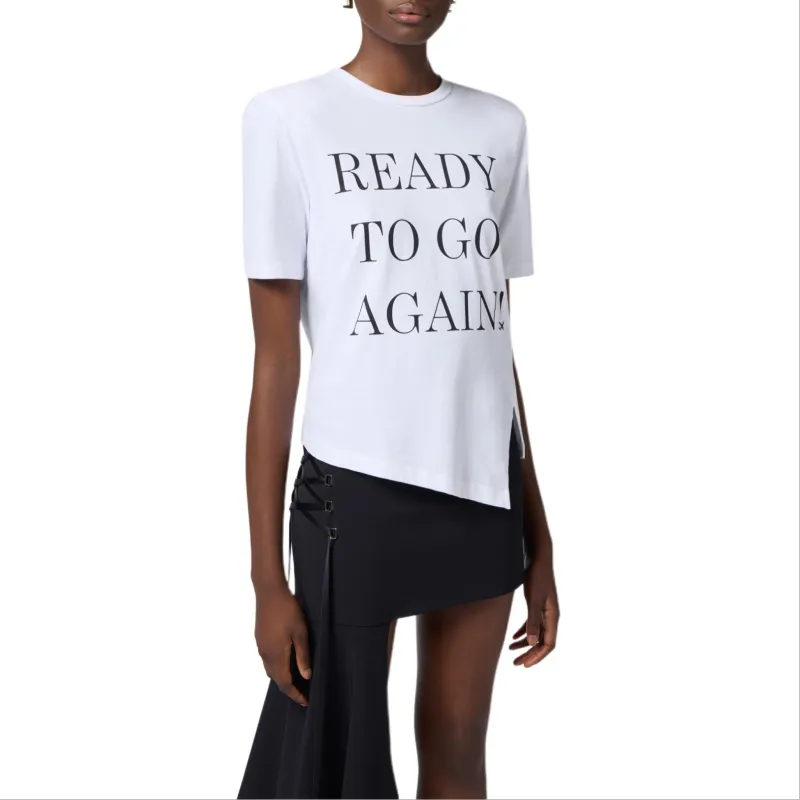 Elisabetta Franchi Asymmetric Jersey T Shirt-2