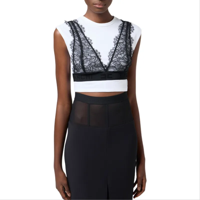 Elisabetta Franchi Bralette T shirt-3