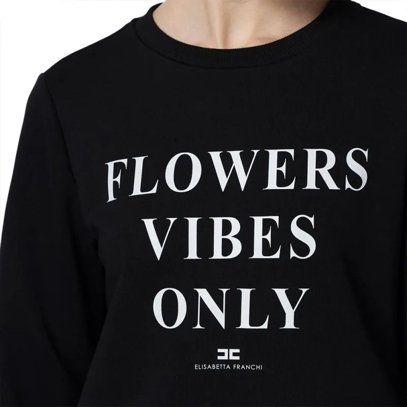 Elisabetta Franchi Logo Print Crewneck Sweatshirt-2