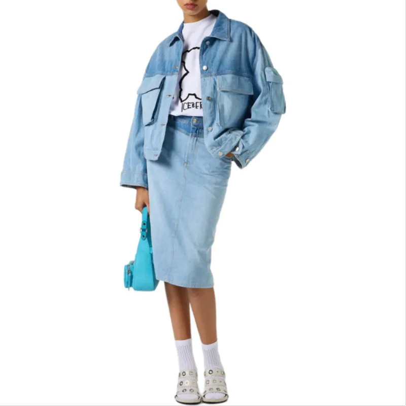 Iceberg Denim Jacket Women's Blue-1