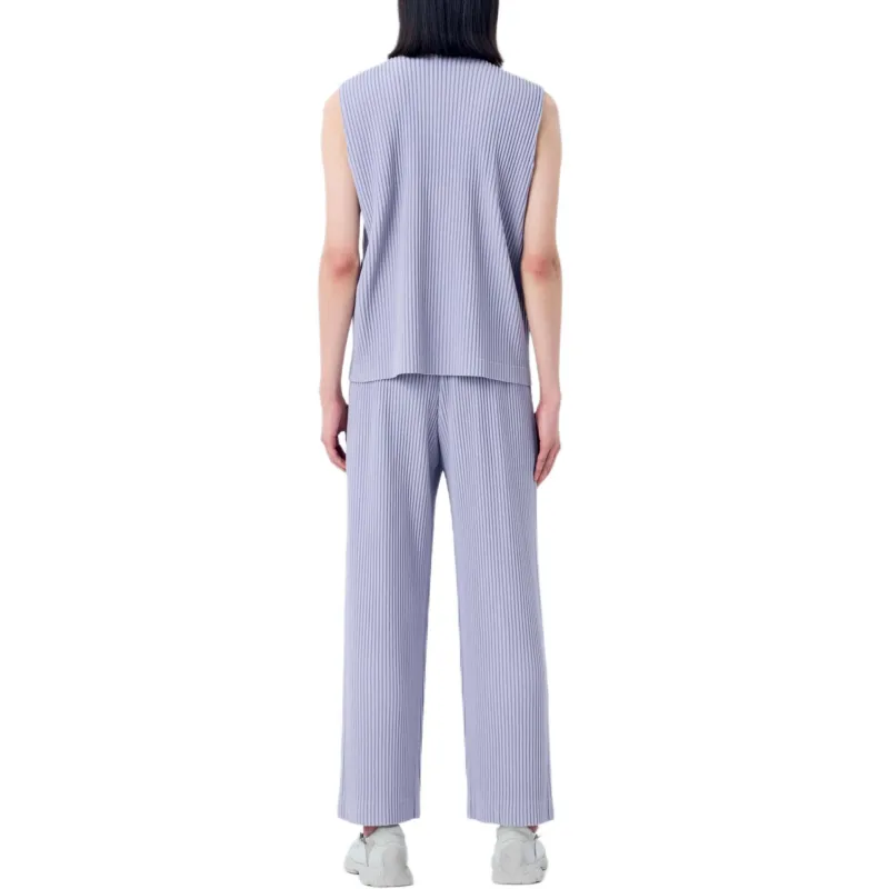 Homme Plissé Issey Miyake Tank Top Men's Purple-4