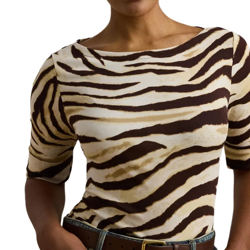 LAUREN RALPH LAUREN T Shirt Women's Brown-4