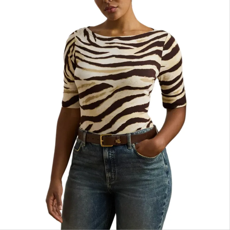 LAUREN RALPH LAUREN T Shirt Women's Brown-2